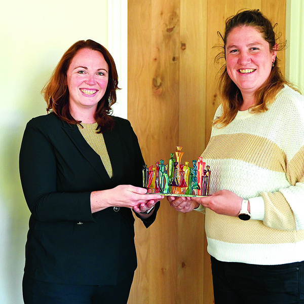 Silke Tulk en wethouder Hilde Berning.JPG