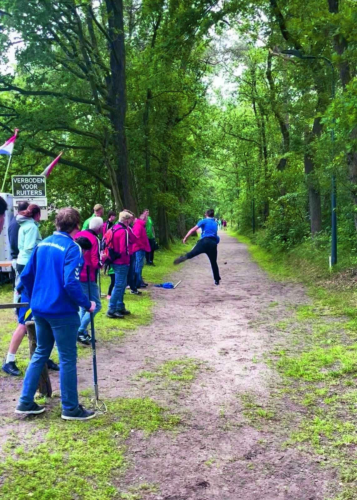 Nout Koehorst (cat.4 jongens) in actie op veld